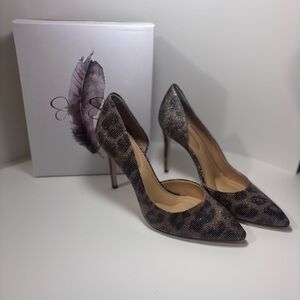 Jessica Simpson Leopard Print Heels